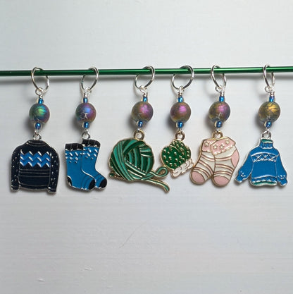 Warm & Wooly Earrings & Stitch Markers