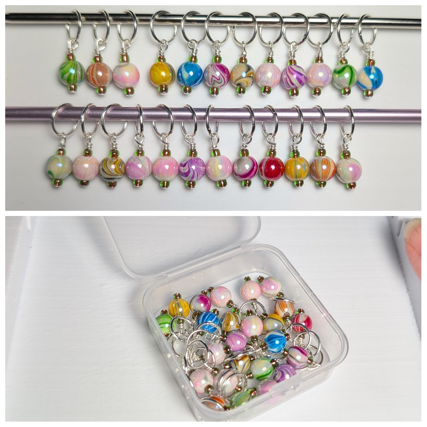 Big Box Of Simple Bead Stitch Markers: Rings