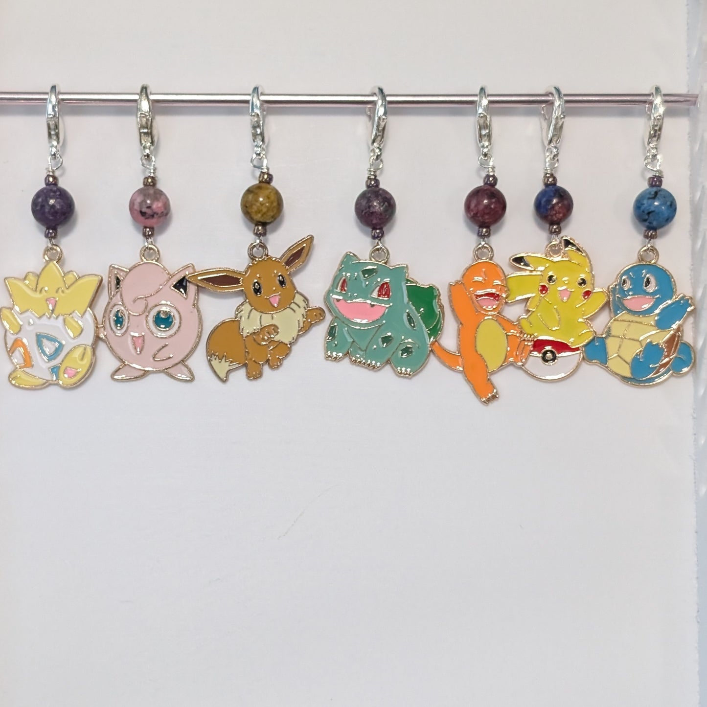 Pocket Monster Stitch Markers & Earrings