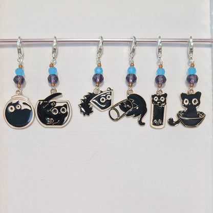 The Void Causes Trouble Enamel Earrings & Stitch Markers