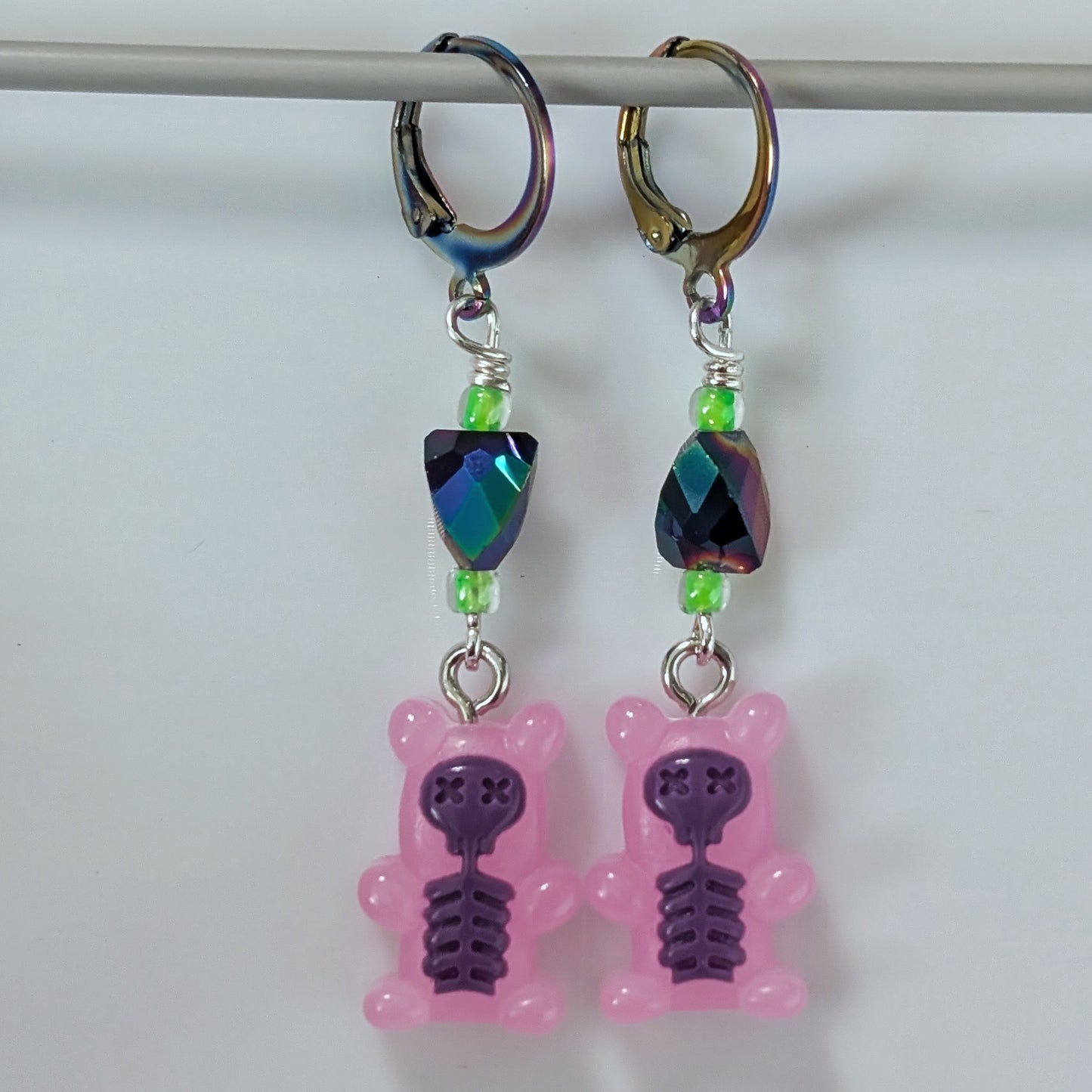 Shocking Bears Stitch Markers & Earrings