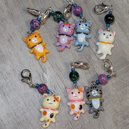 It's a Trap! Kittens Earrings & Stitch Markers