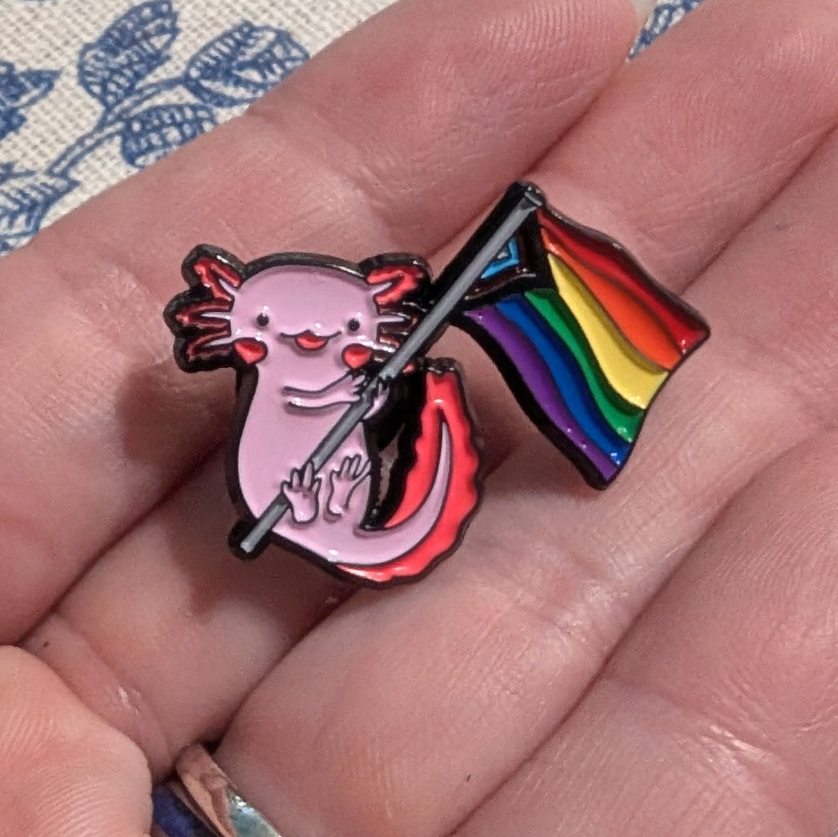 Pride-olotl Enamel Pin