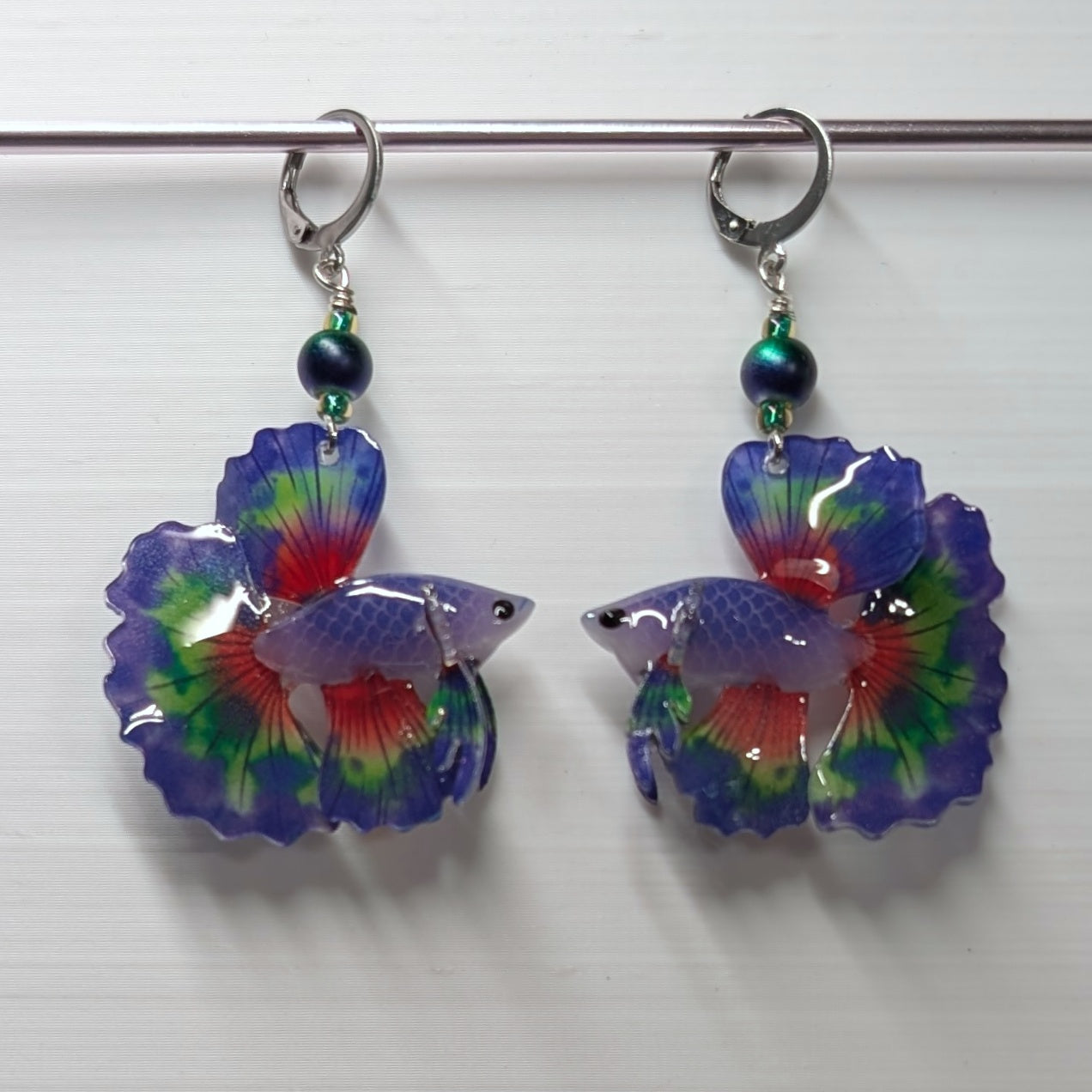 Betta Fish Stitch Markers & Earrings