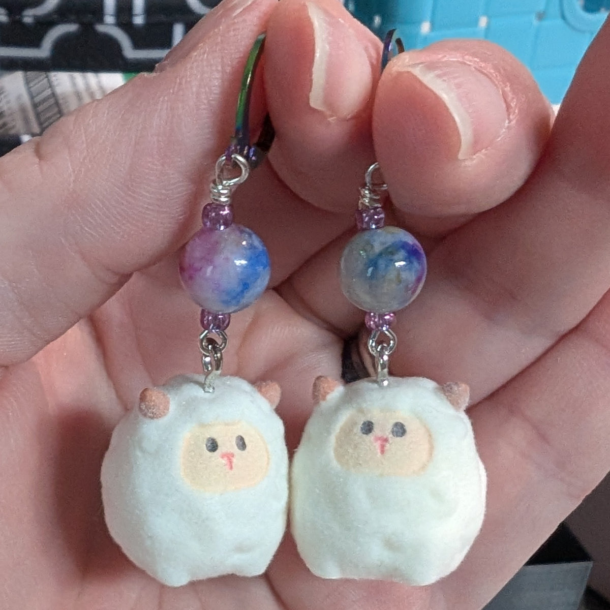 Flocked Animals Stitch Markers & Earrings