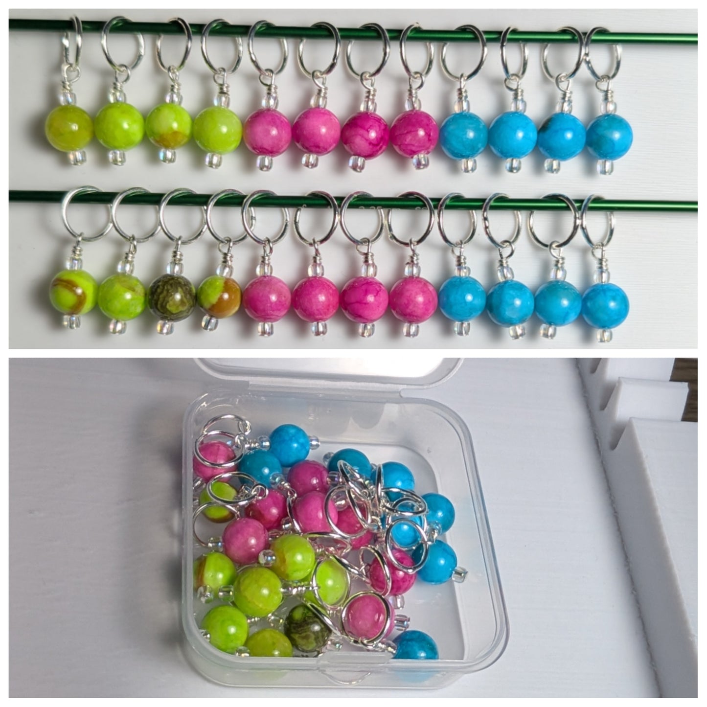 Big Box Of Simple Bead Stitch Markers: Rings