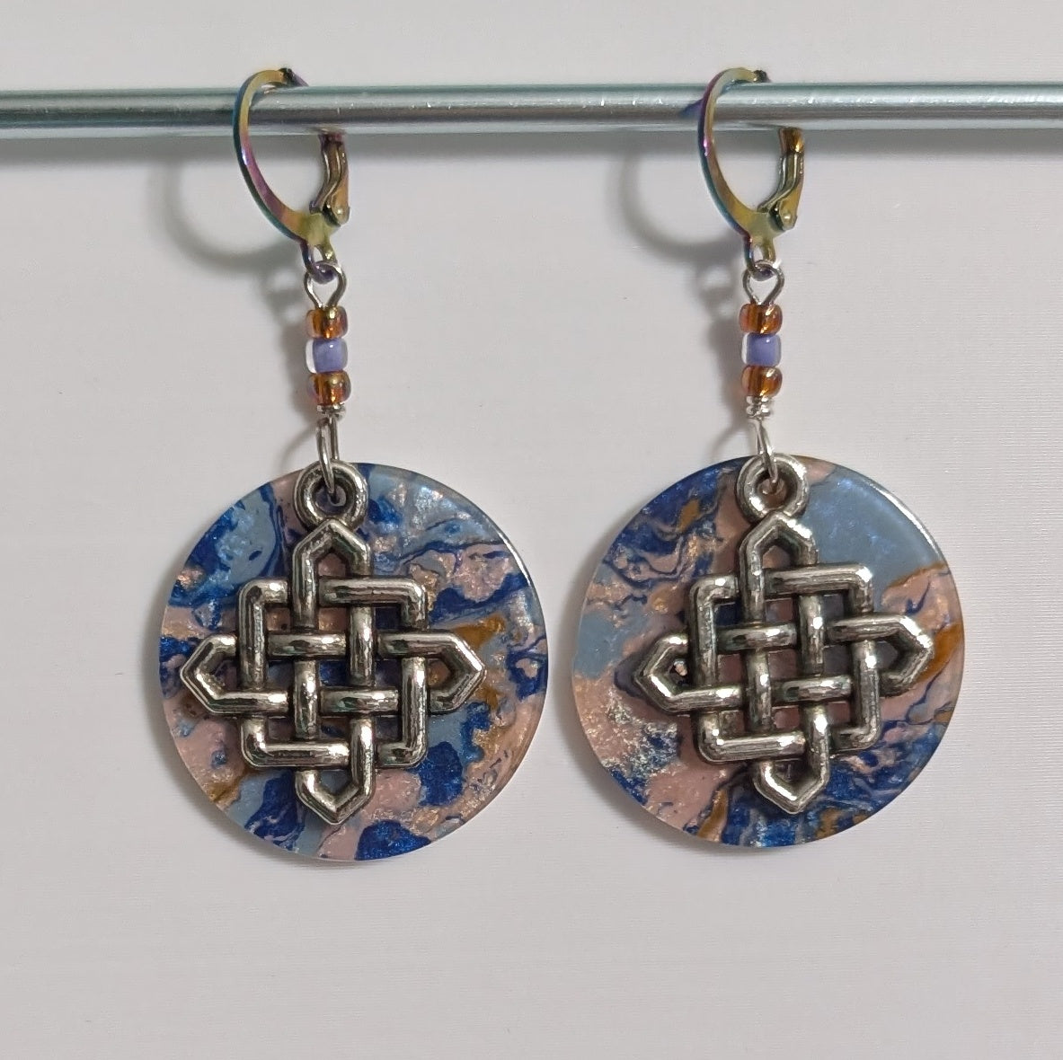Endless Knot Stitch Markers and Earrings