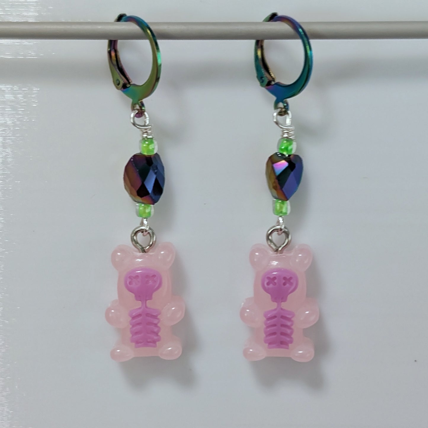 Shocking Bears Stitch Markers & Earrings