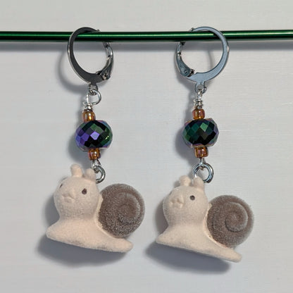 Flocked Animals Stitch Markers & Earrings