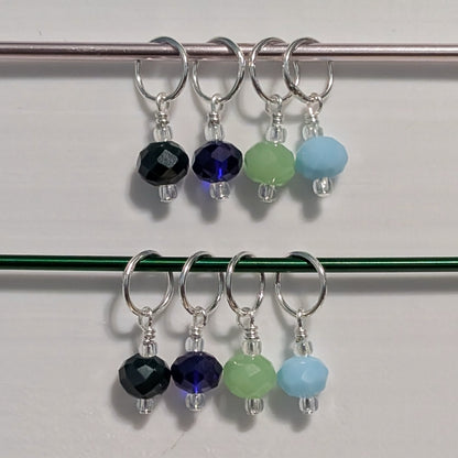 Simple Bead Stitch Markers: Rings