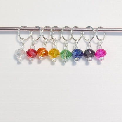 Simple Bead Stitch Markers: Rings