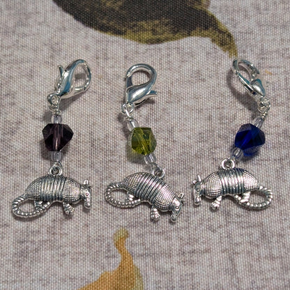 Armadillo Stitch Markers