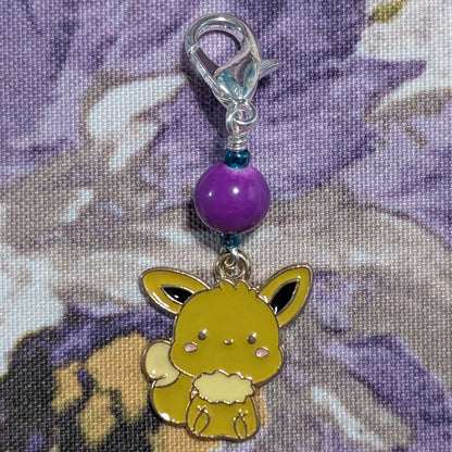 Enamel Pocket Monsters Stitch Markers & Earrings