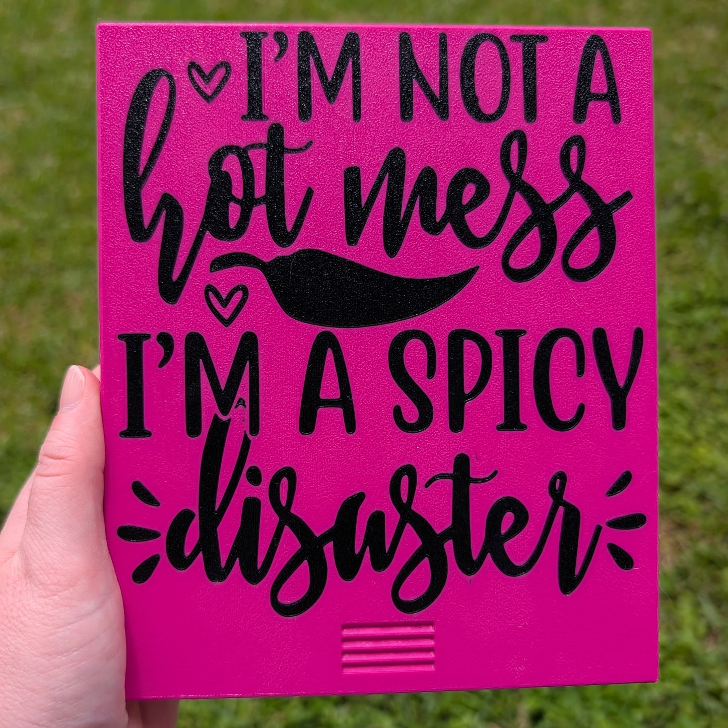 3D printed Notions Box--Spicy Disaster