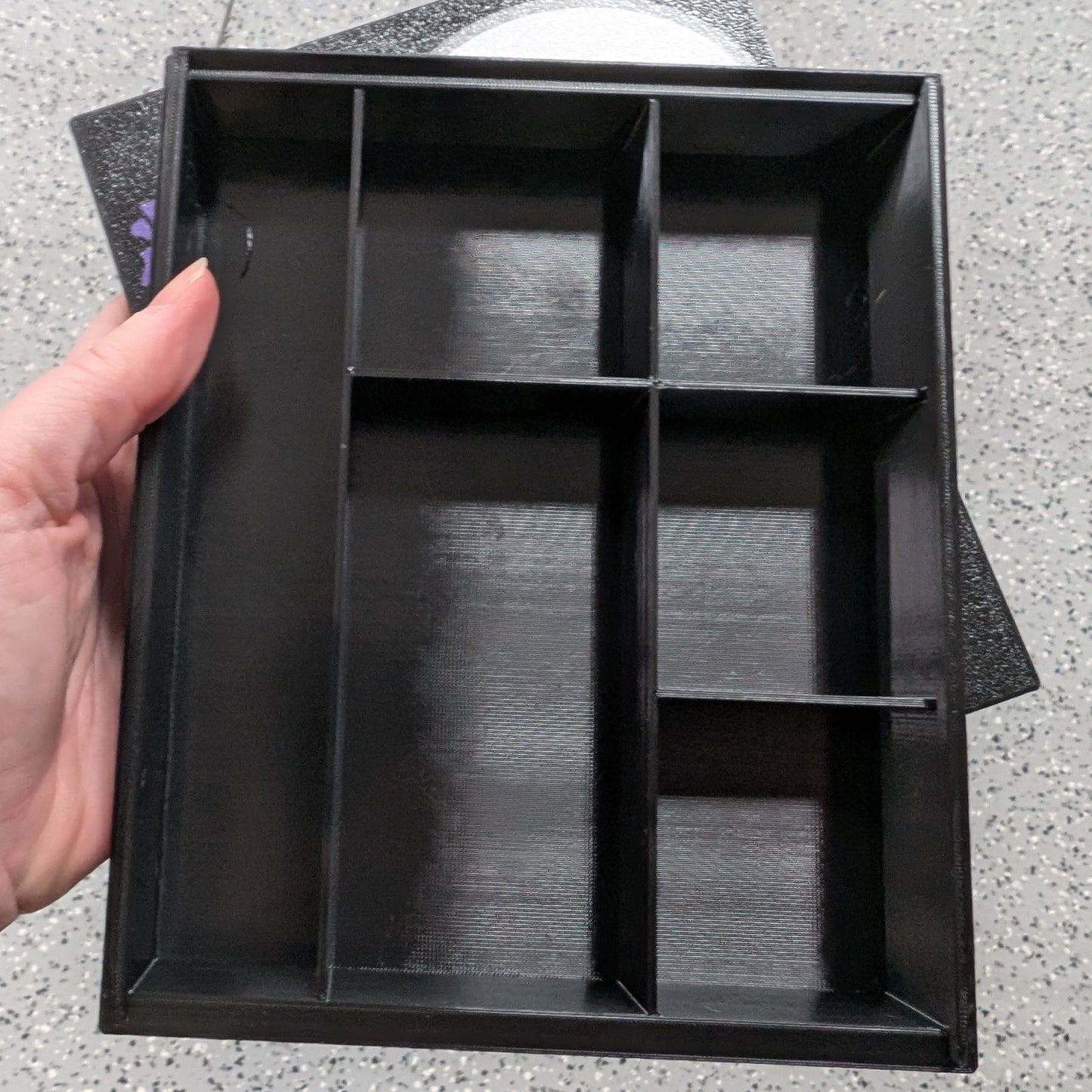 3D printed Notions Box--Raven Skull and Roses