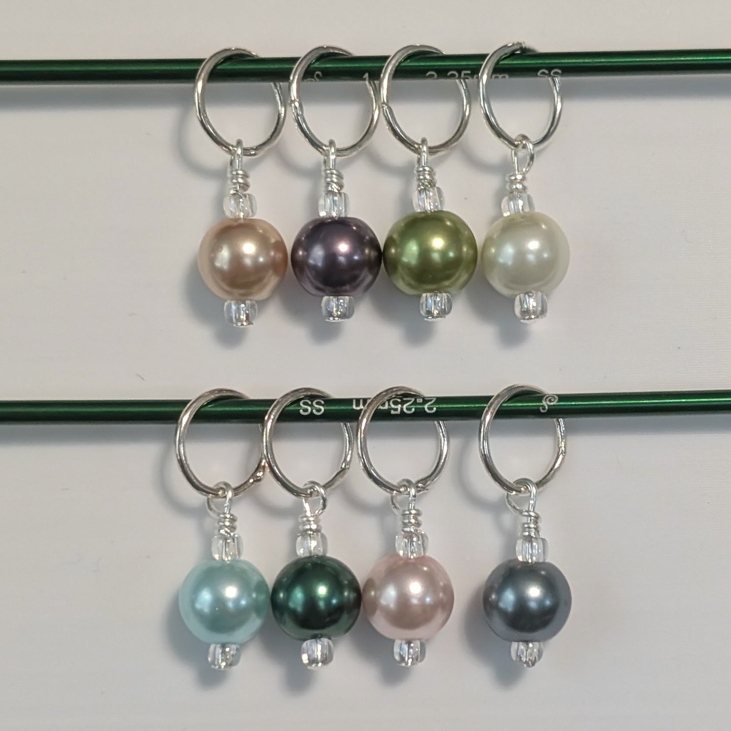 Simple Bead Stitch Markers: Rings