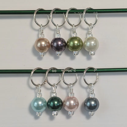 Simple Bead Stitch Markers: Rings