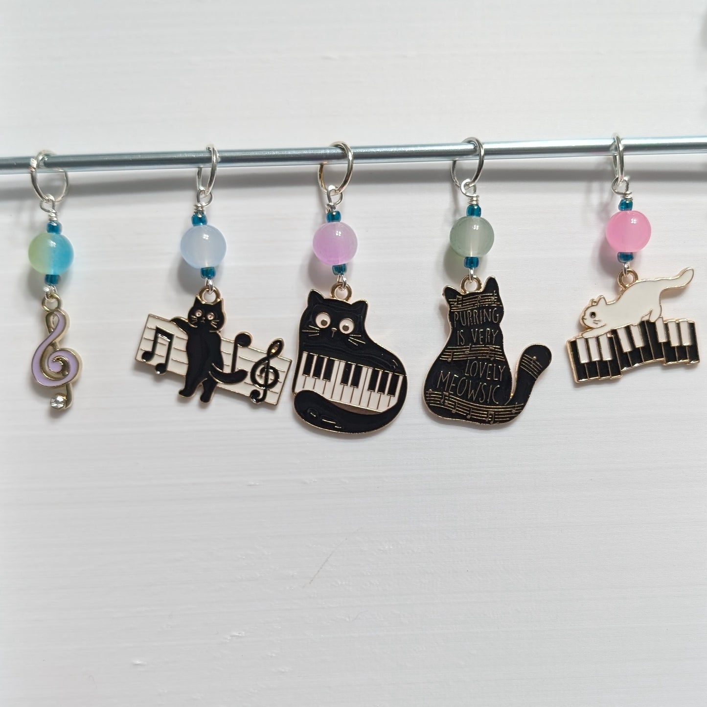It's a Meow-sical Markers & Earrings