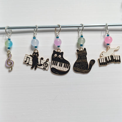 It's a Meow-sical Markers & Earrings