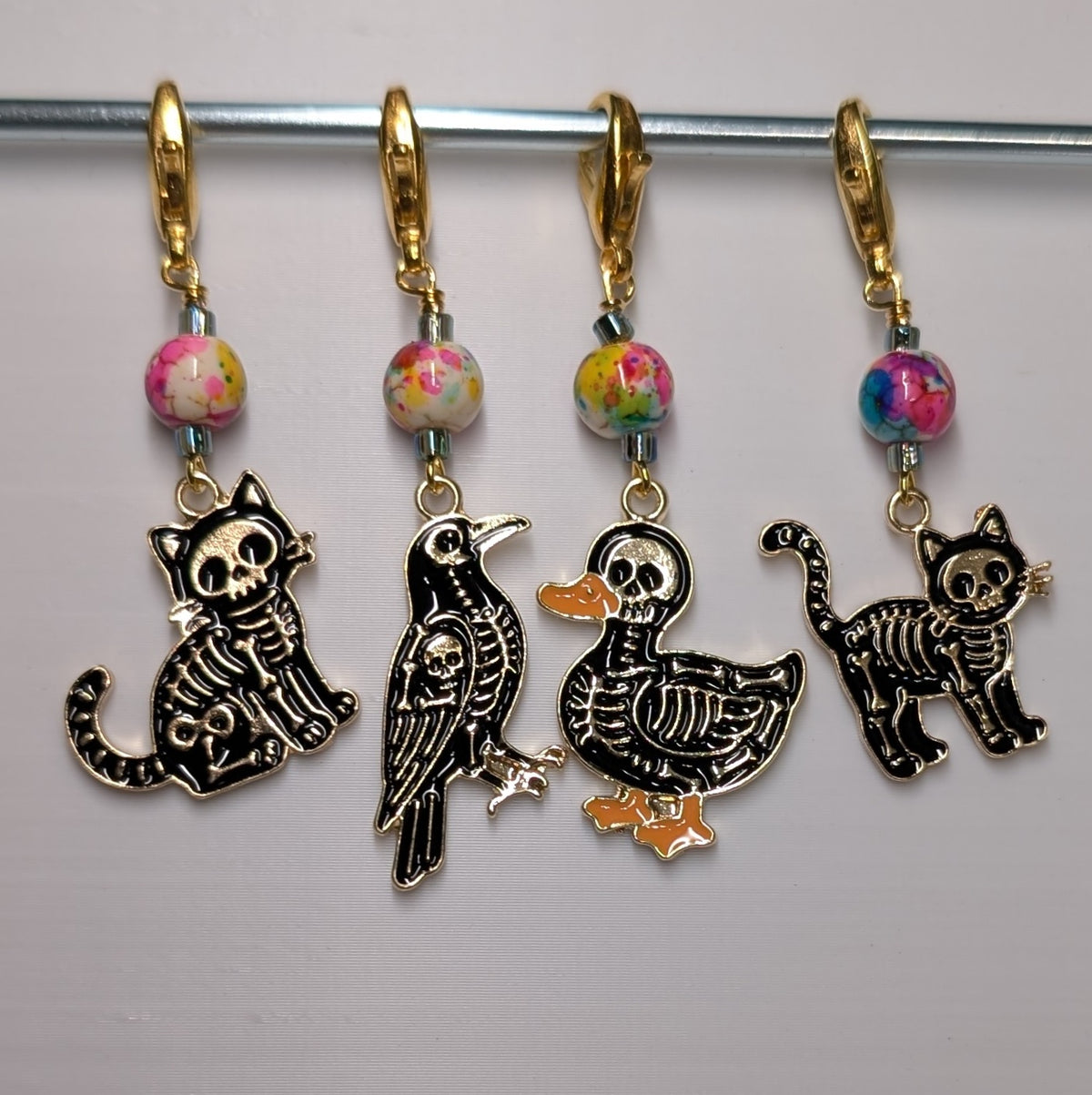 That's not how bones work Stitch Markers and Earrings