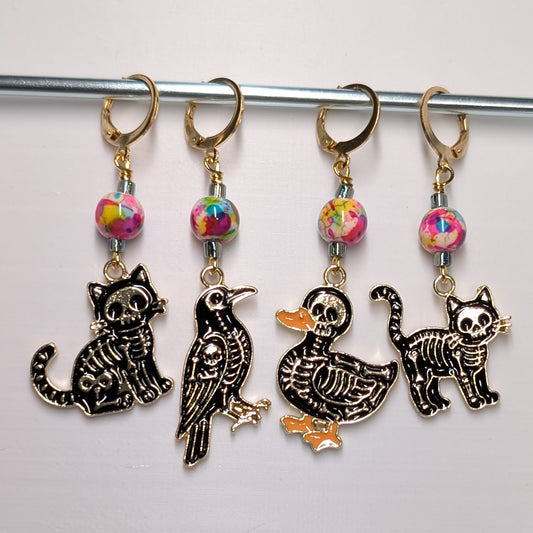 That's not how bones work Stitch Markers and Earrings
