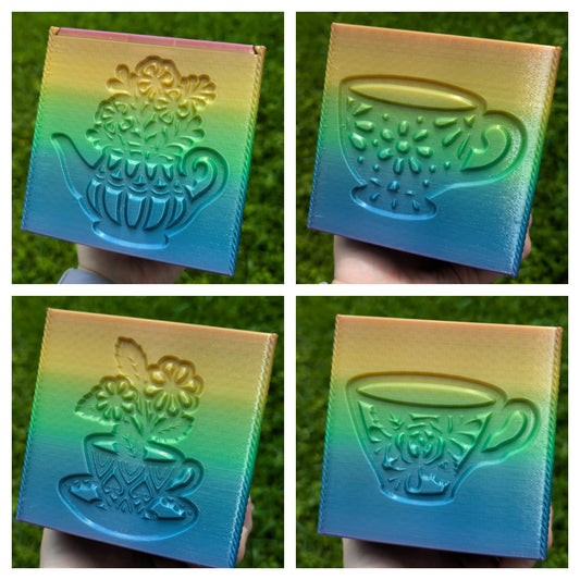 3D printed Yarn Box--Tea Time
