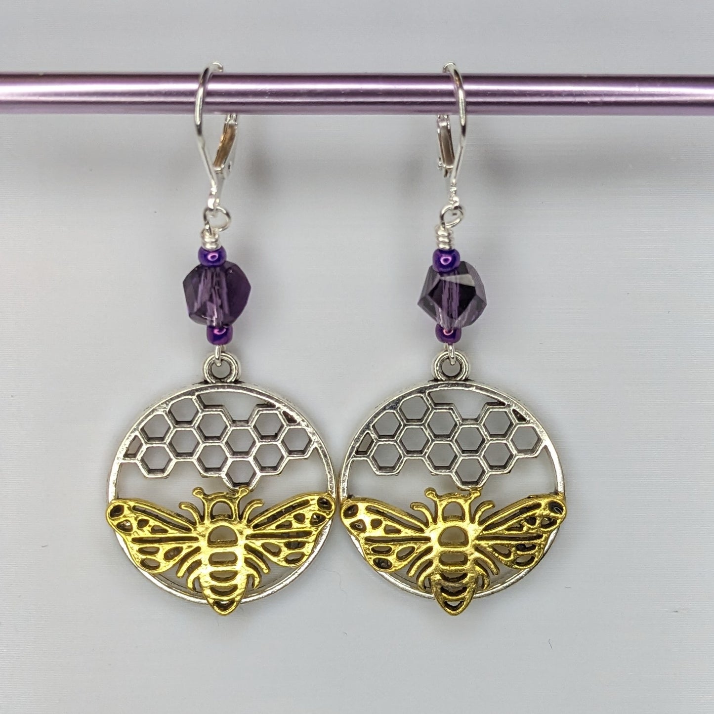 Honeycomb and Bee Markers & Earrings
