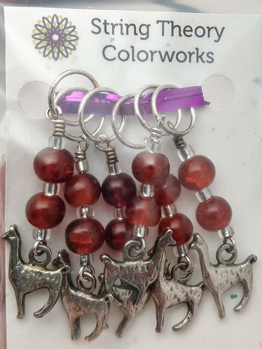 Llama Stitch Marker Set