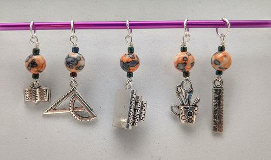 School Days Stitch Markers