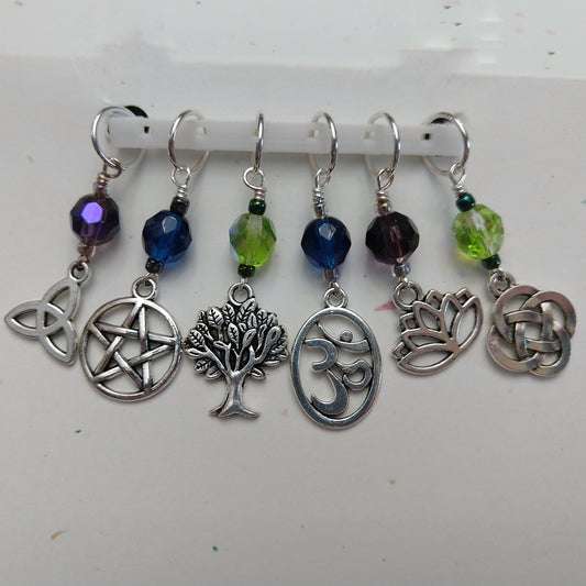 Positive Symbols Stitch Markers