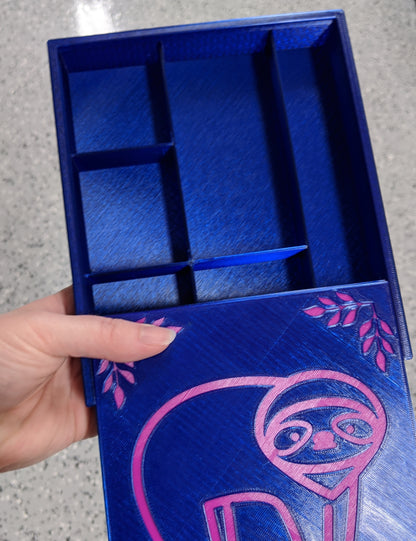 3D printed Notions Box--Sloth