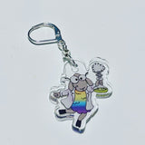 Sally the Science Sheep Acrylic Stitch Markers & Earrings
