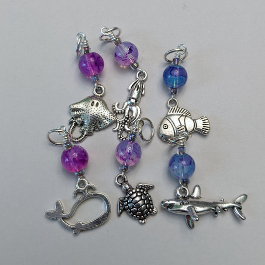 Ocean Creatures Stitch Markers