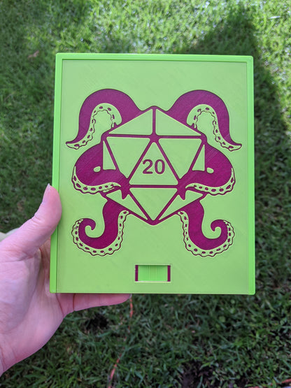 3D printed Notions Box--Tentacle D20