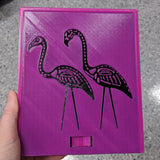 3D printed Notions Box--Skeletal Flamingo