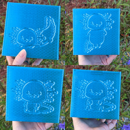 3D printed Yarn Box--Axolotl