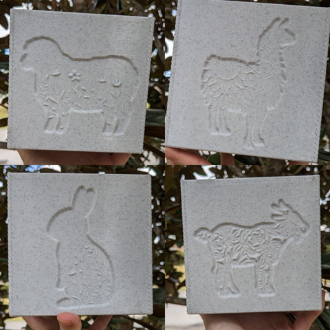 3D printed Yarn Box--Fiber Animals