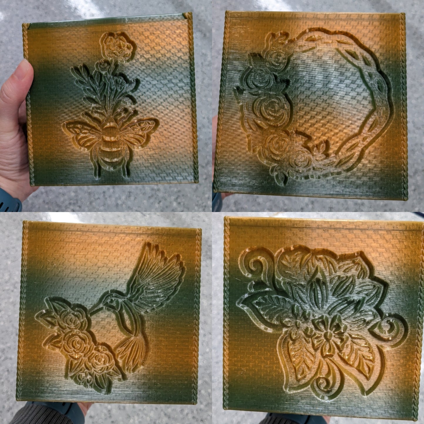 3D printed Yarn Bowl--Florals