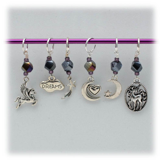 Moon Dream Pony Stitch Marker Set