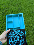 3D printed Notions Box--Sugarskull