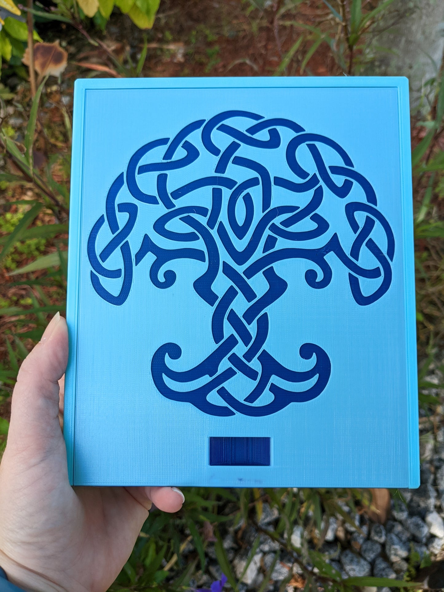 3D printed Notions Box--Celtic Tree