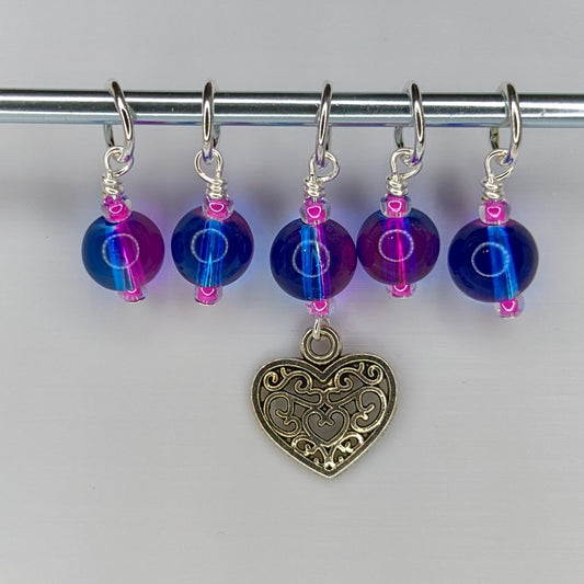 Scrollwork Heart Markers & Earrings