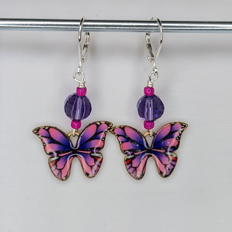 Enamel Butterfly Markers & Earrings