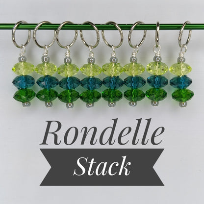 Simple Bead Stitch Markers: Rings
