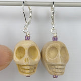 Large Howlite Skull Markers & Earrings