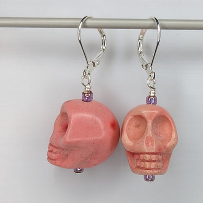 Large Howlite Skull Markers & Earrings