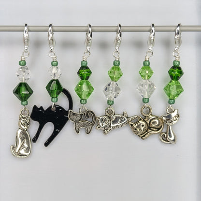 Cat, I'm a Kitty Cat, and I dance, dance, dance! Stitch Markers