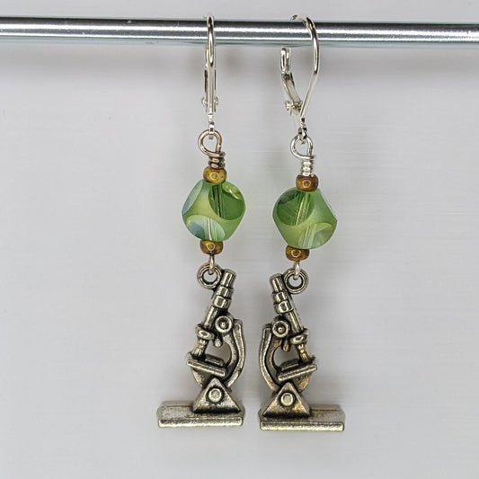 Microscope Stitch Markers & Earrings