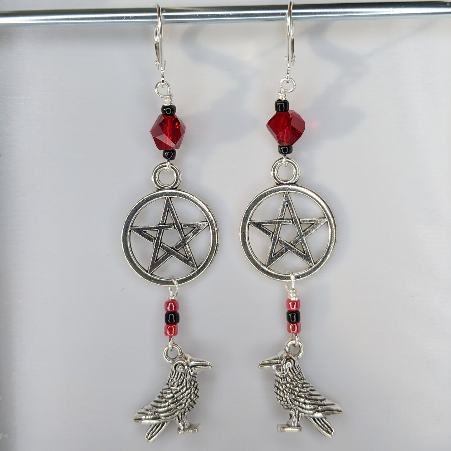 Raven Earrings & Stitch Markers