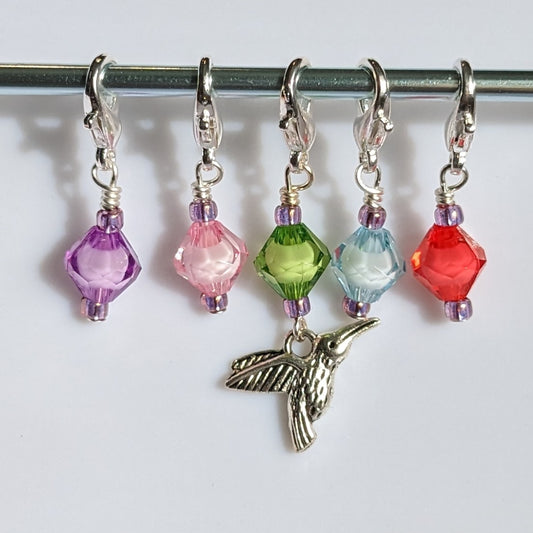 Sabrewing Earrings & Stitch Markers